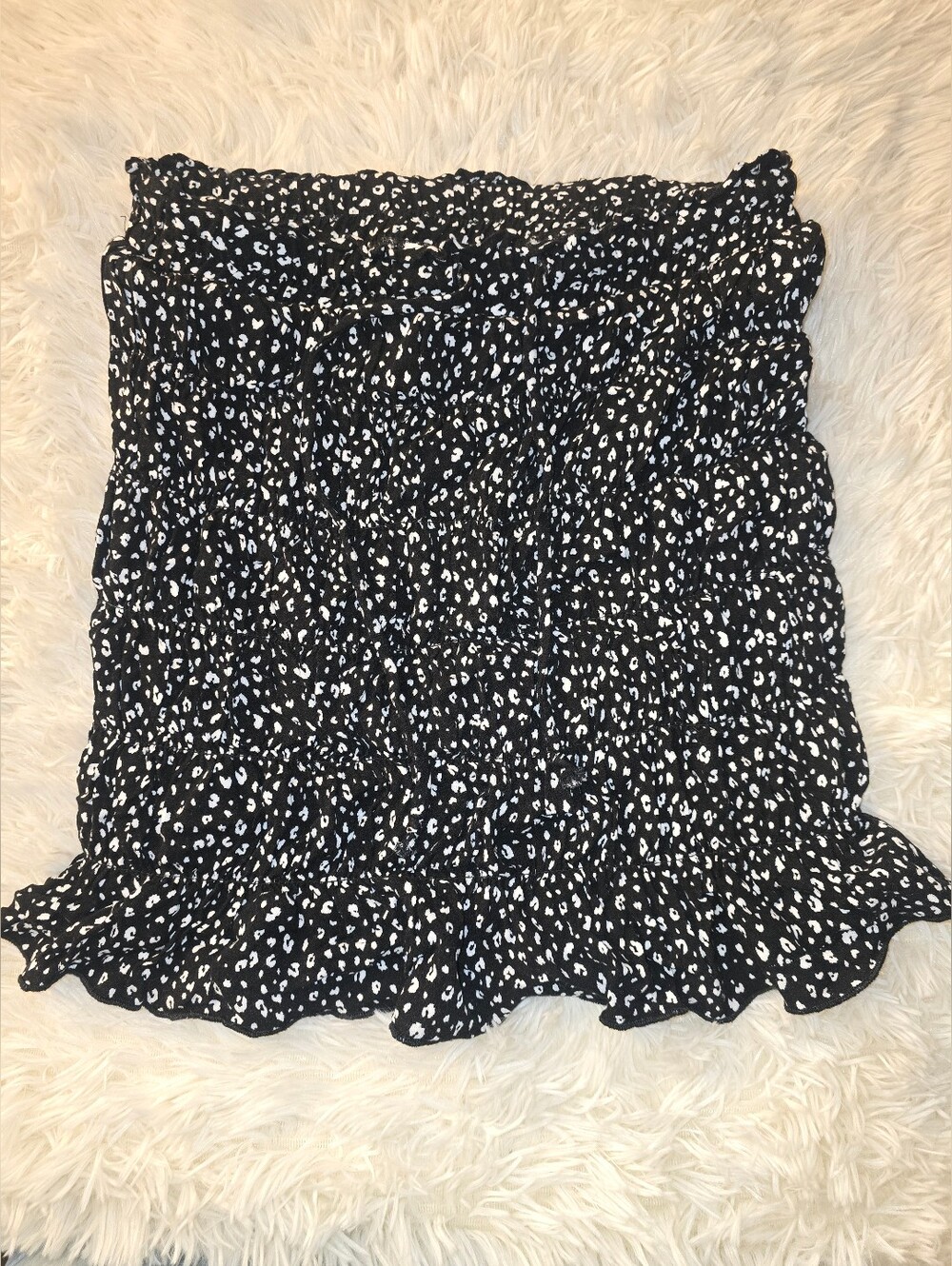 Urban Romantics Black And White Mini Skirt